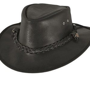 Leather Western Cowboy Hat